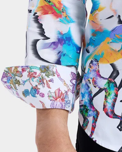 Robert Graham Mane Event Stretch Cotton Button-up Shirt In Multi