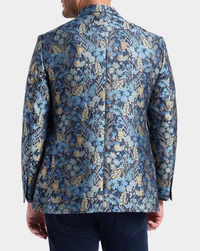 Robert Graham Radford Tailored Fit Floral Jacquard Sport Coat In Blue