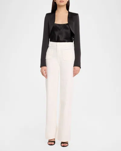 Ramy Brook Gia Long-sleeve Capelet In Black