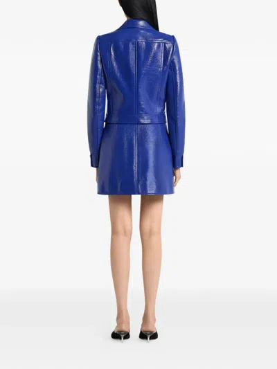 Courrèges Button-up Jacket In Blue