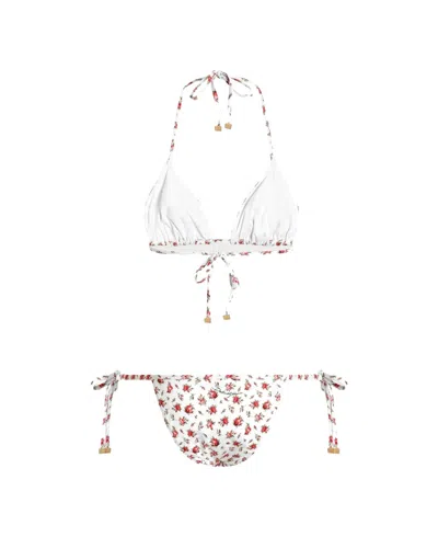 Dolce & Gabbana Patterned Bikini Set In Multi