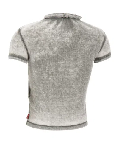 Diesel T-shirt Woman Color Grey In Gray