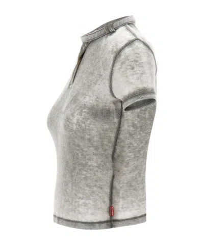 Diesel T-shirt Woman Color Grey In Gray