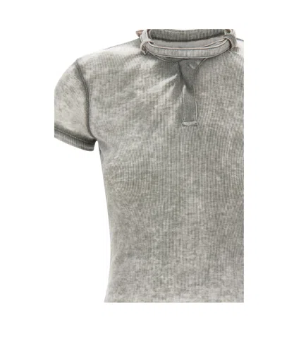 Diesel T-shirt Woman Color Grey In Gray