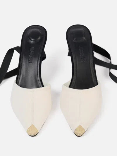 Jacquemus The High Espadrilles Colorblocked Wedge Mules In Multi