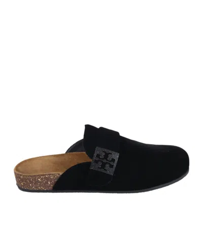 Tory Burch Mellow Mules In Black