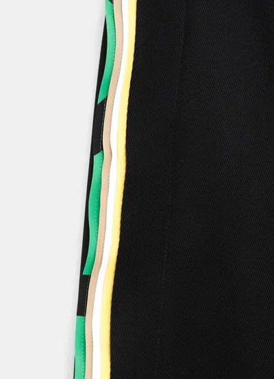Loewe Striped-detail Trousers In Black