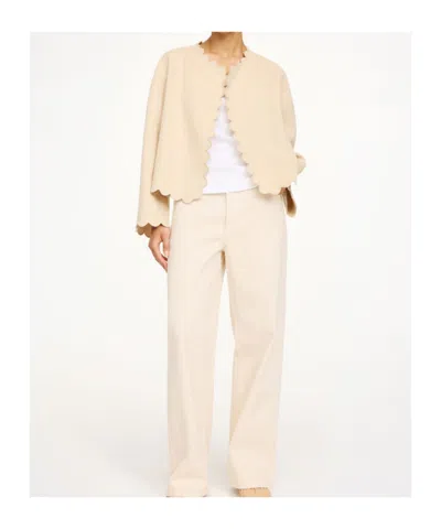 By Malene Birger Vibetta Wool Jacket In Vanilla Cream In Neutral
