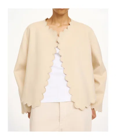 By Malene Birger Vibetta Wool Jacket In Vanilla Cream In Neutral