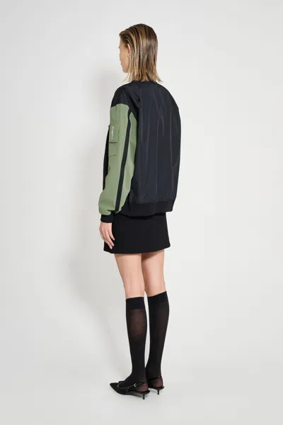 Stutterheim Bredsand Zip Bomber Jacket In Black