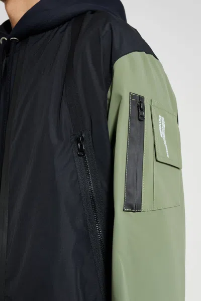 Stutterheim Bredsand Zip Bomber Jacket In Black