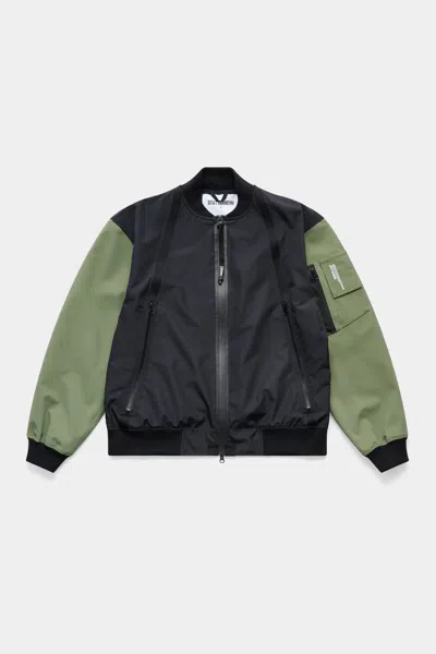 Stutterheim Bredsand Zip Bomber Jacket In Black
