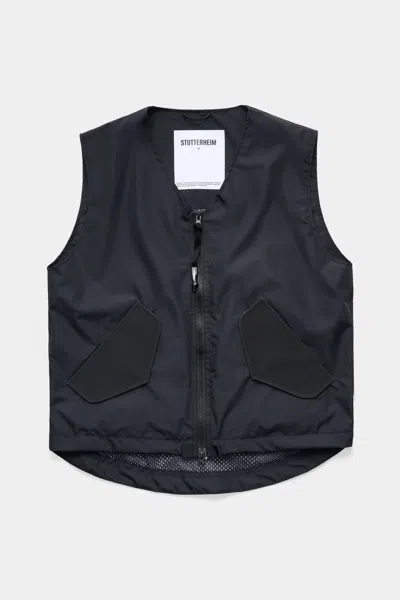 Stutterheim Bro Vest In Black