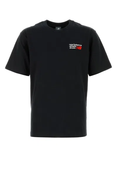New Balance T-shirt Athletics Premium Logo Balck In Black