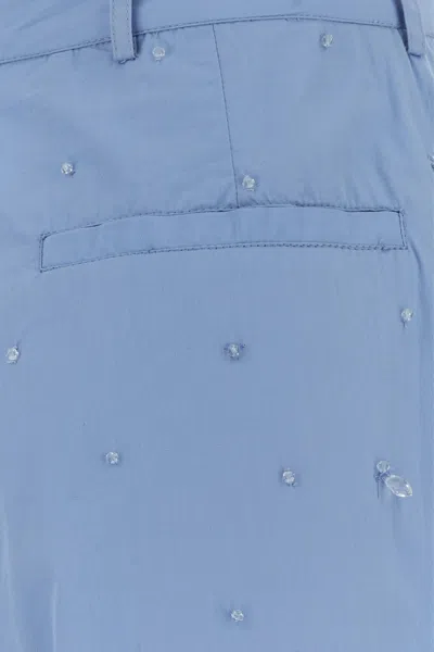 Giuseppe Di Morabito Light Blue Relaxed Flat Front Pants In Blue