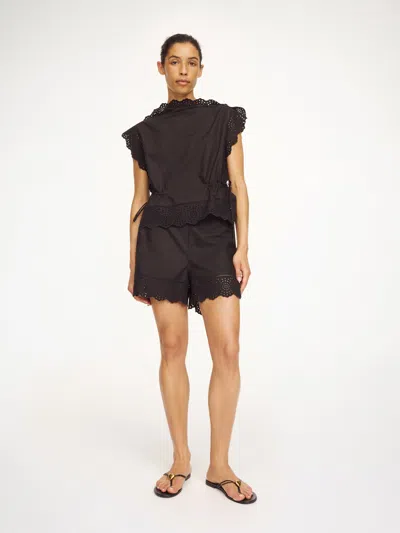 By Malene Birger Gerda Organic Cotton Top In Black