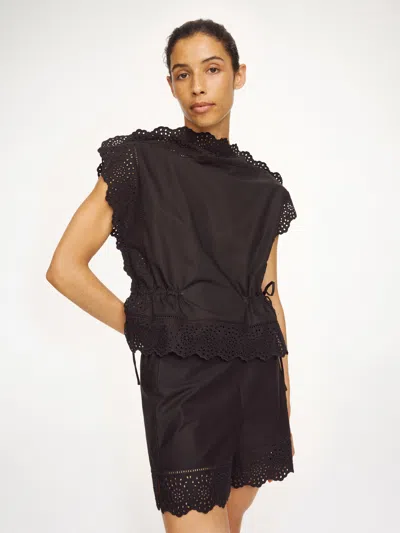 By Malene Birger Gerda Organic Cotton Top In Black