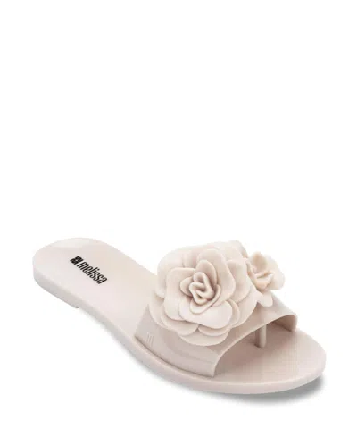 Melissa Babe Petals Slide Sandal In Neutral