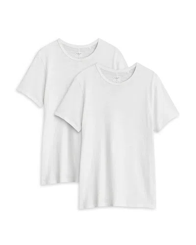 Rag & Bone 2 Pack Classic Flame Tee In White