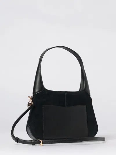 Michael Kors Alice Leather Shoulder Bag Structured Top Handle In Black