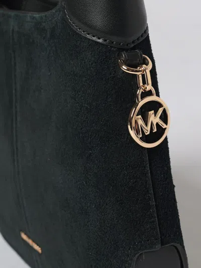 Michael Kors Alice Leather Shoulder Bag Structured Top Handle In Black