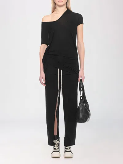 Rick Owens Gemini Shoulder Bag Adjustable Strap Hardware In Black