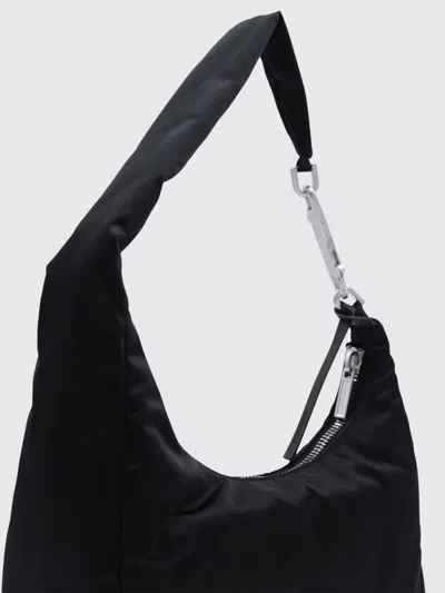 Rick Owens Gemini Shoulder Bag Adjustable Strap Hardware In Black
