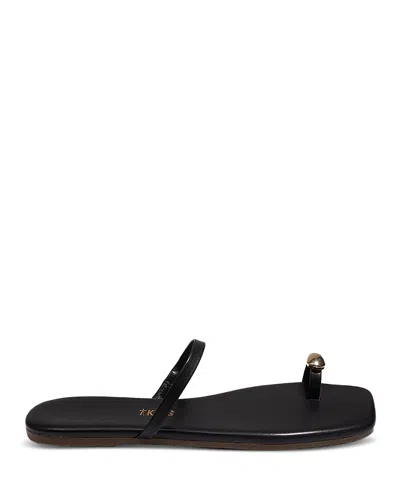 Tkees Colette Toe Loop Sandal In Black