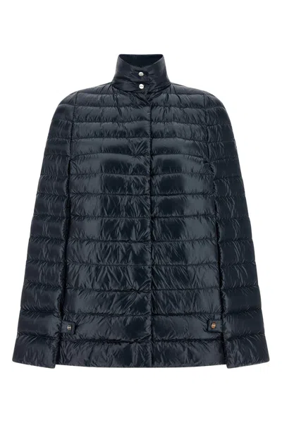 Herno Quilted Down Jacket In Blue