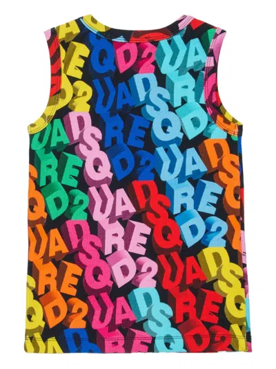 Dsquared2 Graphic-pattern Tank Top In Multi