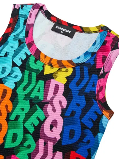 Dsquared2 Graphic-pattern Tank Top In Multi