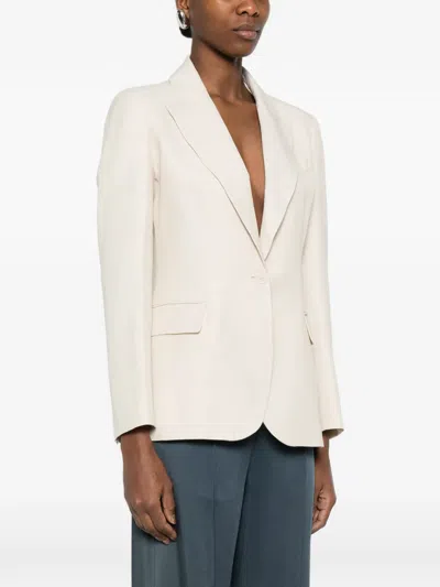 P.a.r.o.s.h Single-breasted Blazer In Neutral
