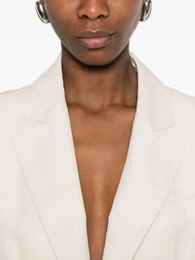 P.a.r.o.s.h Single-breasted Blazer In Neutral