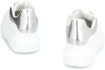 Alexander Mcqueen Oversize Leather Sneakers In White