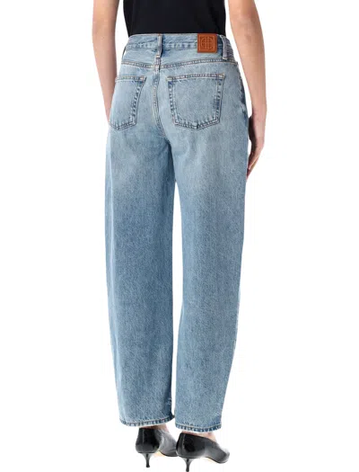 Anine Bing Five-pocket Denim Trousers Featuring Belt Loops In Blue