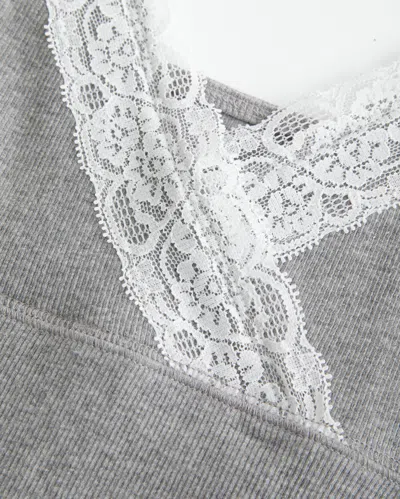 Hollister Wrap Lace Trim Layering Cami In Blue