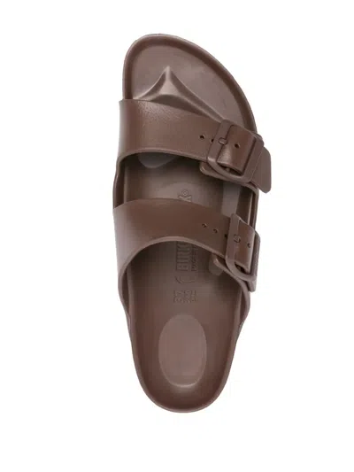 Birkenstock Arizona Essentials Slide Sandal In Brown