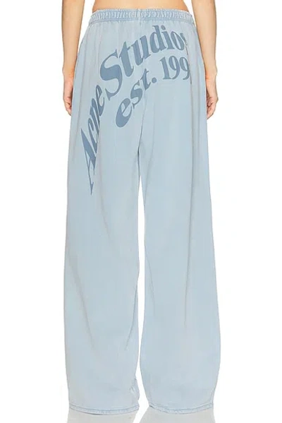 Acne Studios Washed Sweatpants In Blue