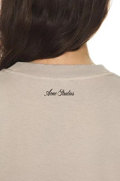 Acne Studios Women Cotton T-shirt With A Floral Print With A Contrasting Logo In Multi