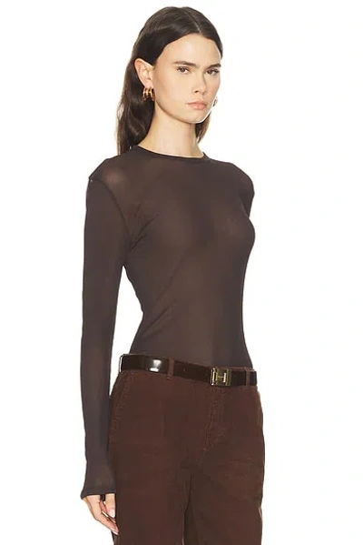 Acne Studios Ermana Top In Brown
