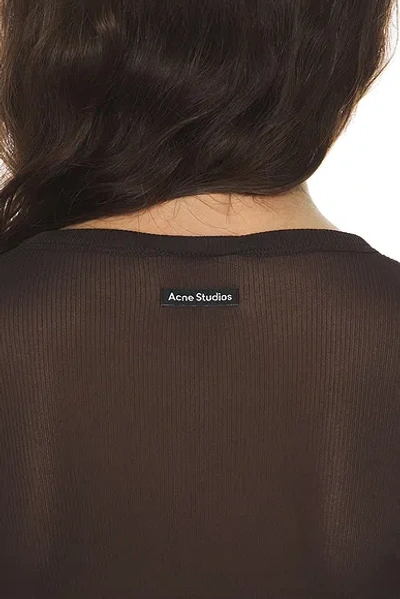 Acne Studios Ermana Top In Brown