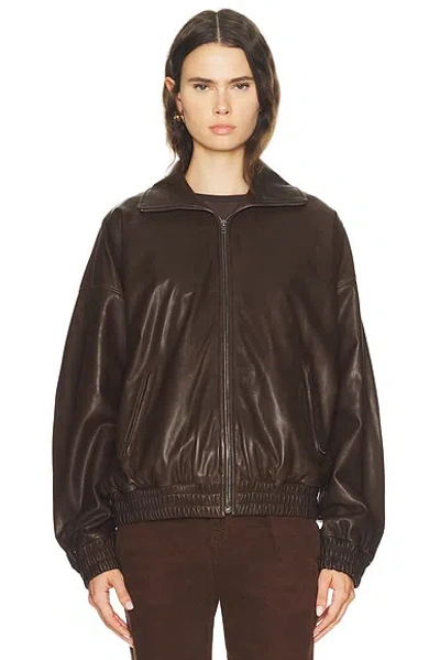 Acne Studios Lemmy Jacket In Brown