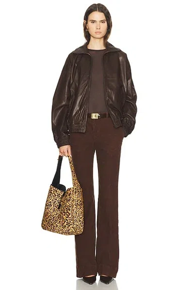Acne Studios Lemmy Jacket In Brown