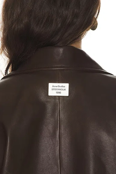 Acne Studios Lemmy Jacket In Brown