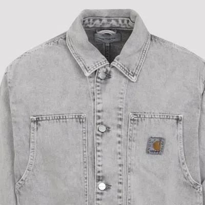 Carhartt Double Layer Front Jacket Collared Design In Gray