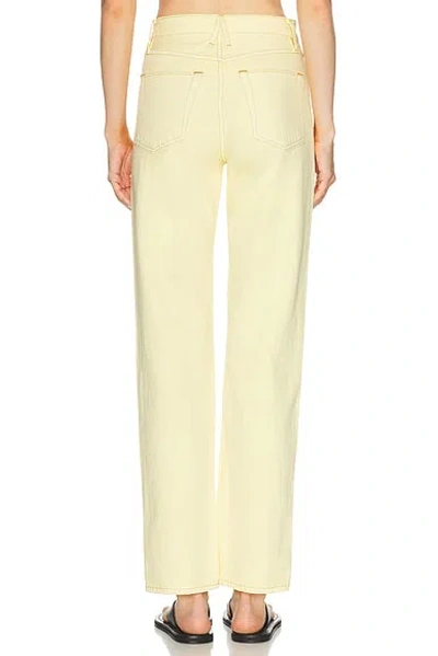 Slvrlake Grace High Waist Organic Cotton Denim Wide Leg Jeans In Ecru