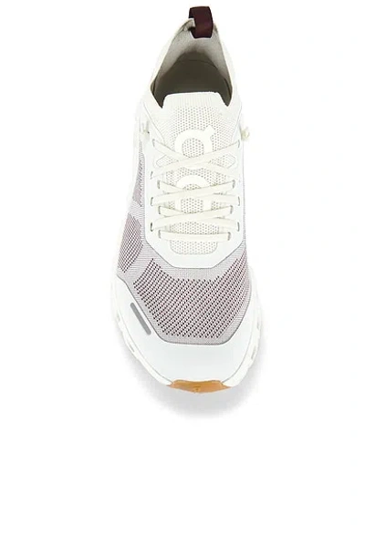 On Cloud 6 Versa Panelled Mesh-knit Sneakers In White