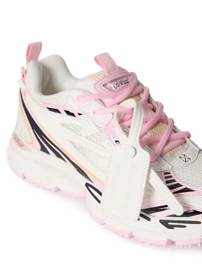 Off-white Multicolor Polyester Athletic Sneakers In Multi