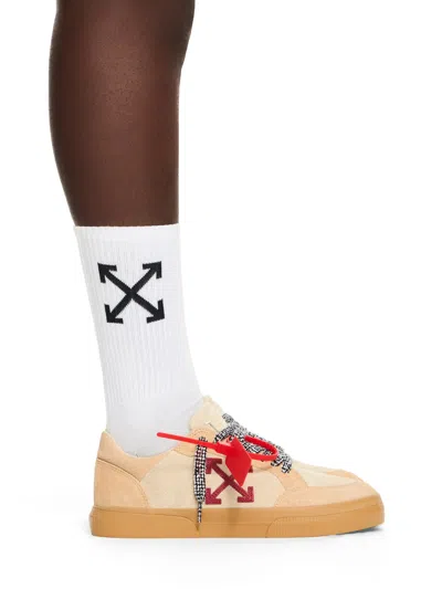 Off-white Vulcanized Low Suede Sneakers In Multi