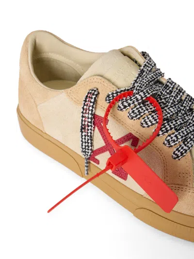 Off-white Vulcanized Low Suede Sneakers In Multi
